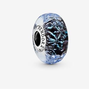 Dark Blue Murano Pandora Charm